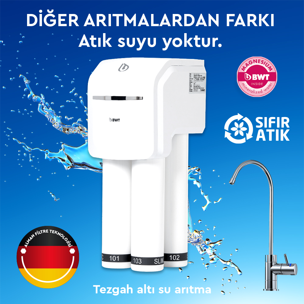 Slim 4 Tezgah Altı Su Arıtma 