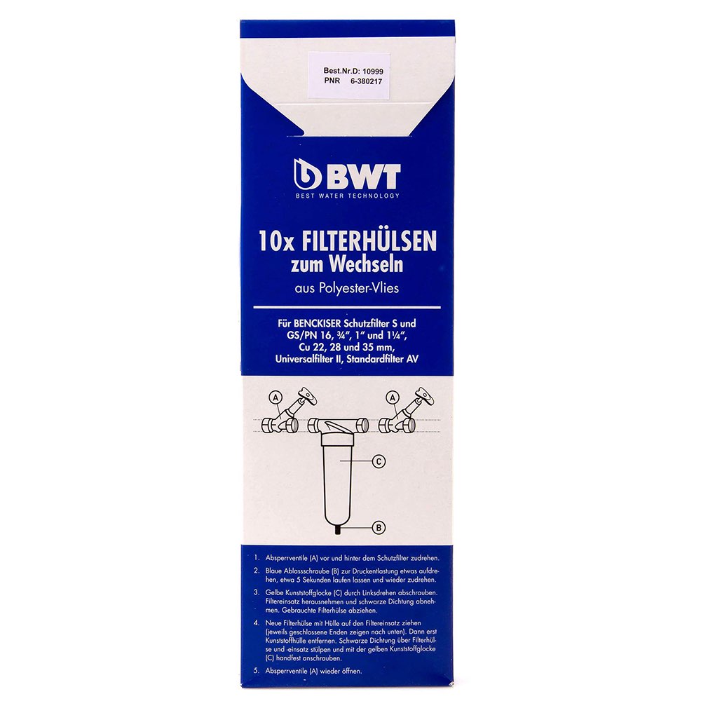 BWT Filterhülsen Zum Wechseln